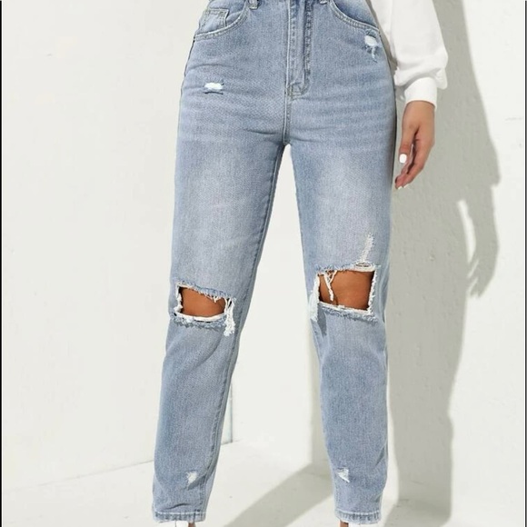 SHEIN High Waist Mom Jeans - Picture 1 of 5